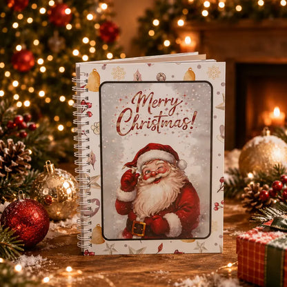 DIY Spiral-Bound Christmas Gift Card Album with Surprise Pages