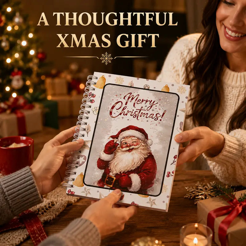 DIY Spiral-Bound Christmas Gift Card Album with Surprise Pages